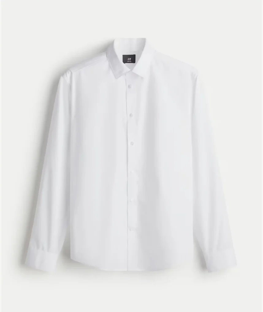 Chemise H&M Blanche En Polyester