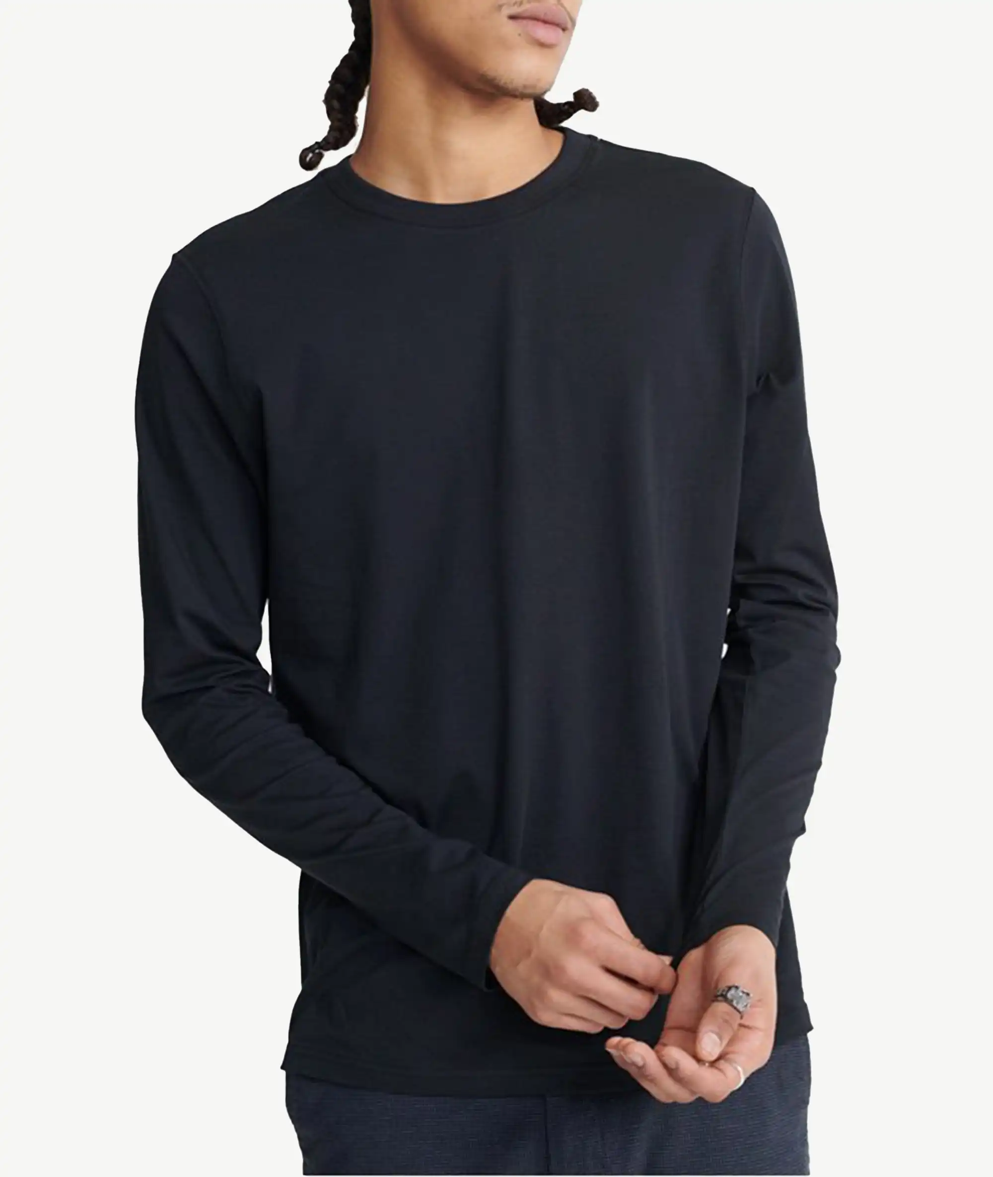 E-140030002-003_A Pull En Coton Coupe Classique – Image 1