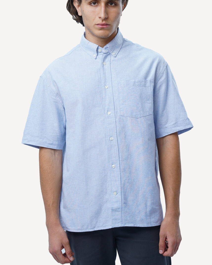 Chemise Oxford À Manches Courtes Coupe Oversize