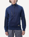 Sweat Demi-Zippé En Coton Coupe Régulière