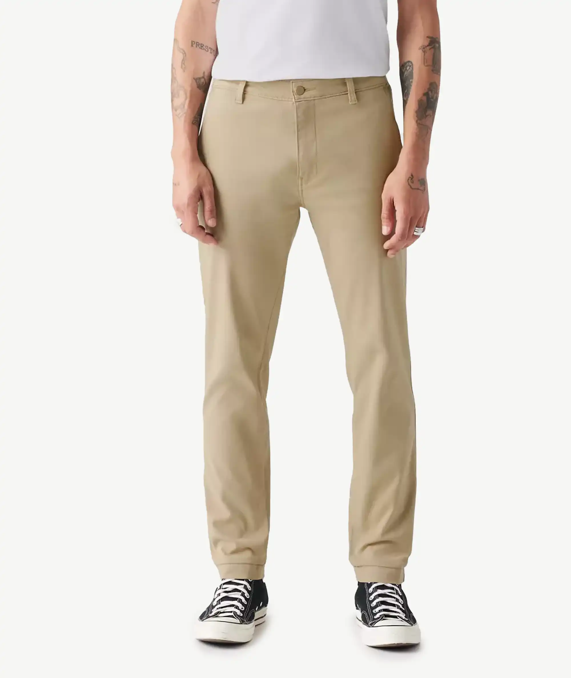 E-171960011_A Xx Chino Standard Taper Pants Beige – Image 1