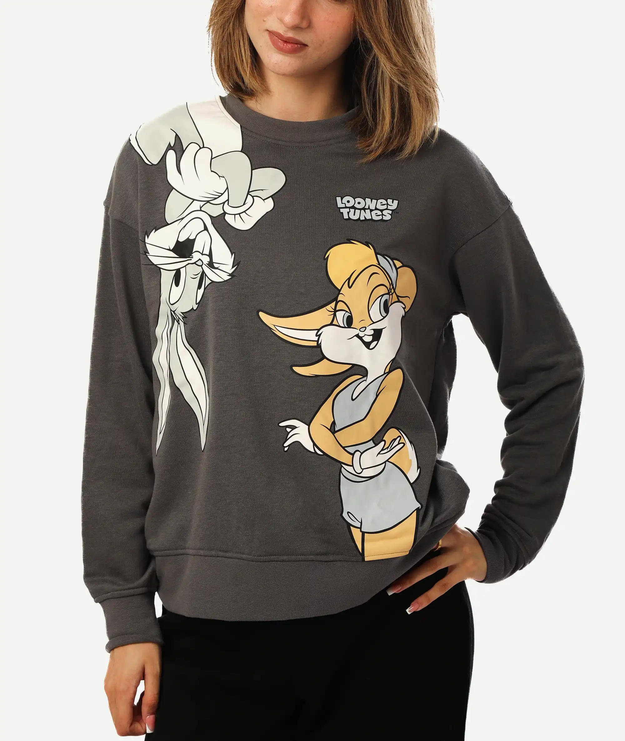 E-169038014-008_A Sweatshirt PRIMARK Looney Tunes Gris – Image 1