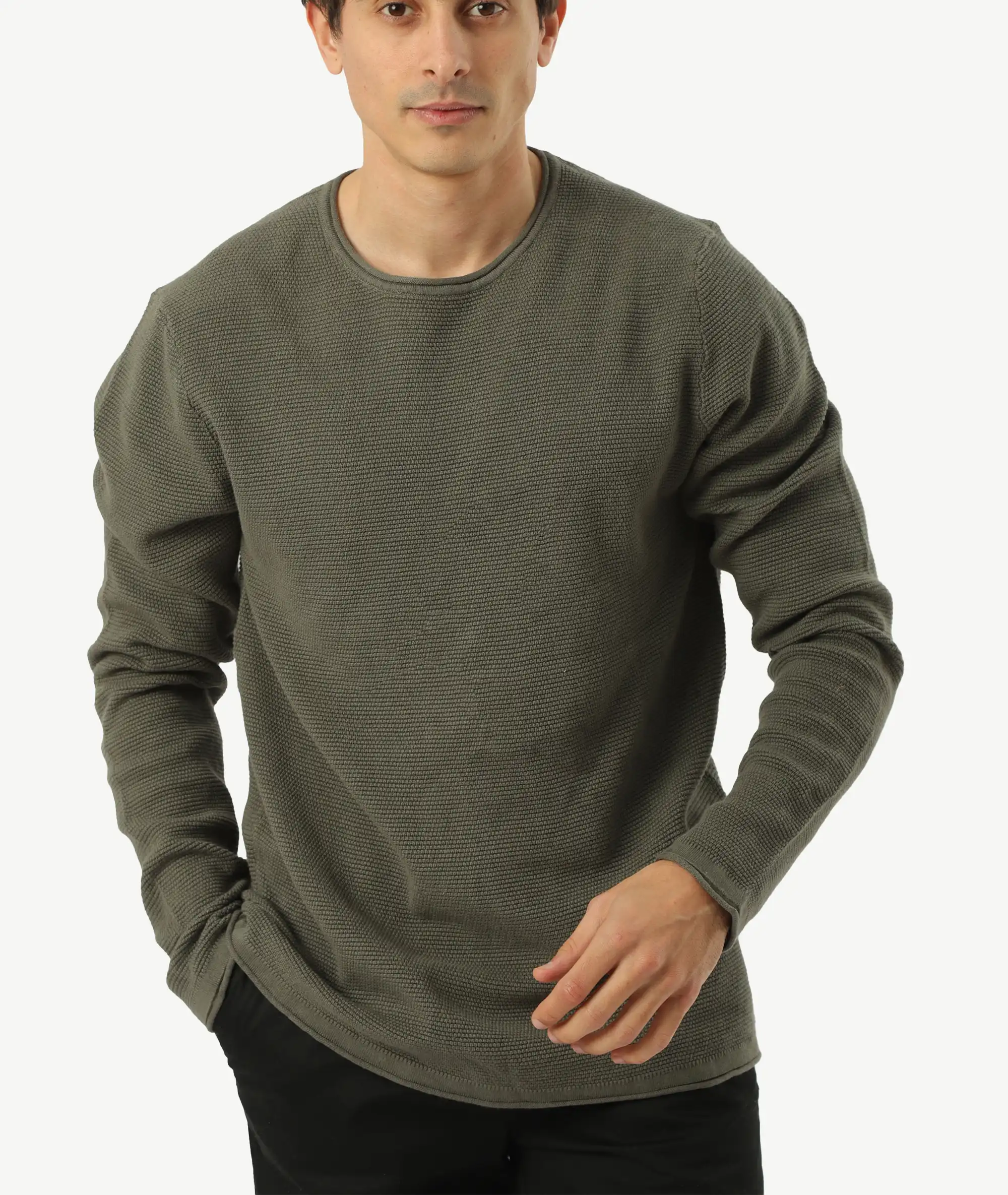 E-140021003-009_A Pull Laine JACK&JONES Vert – Image 1