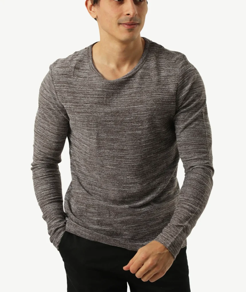 Pull En Coton Coupe Ajusté