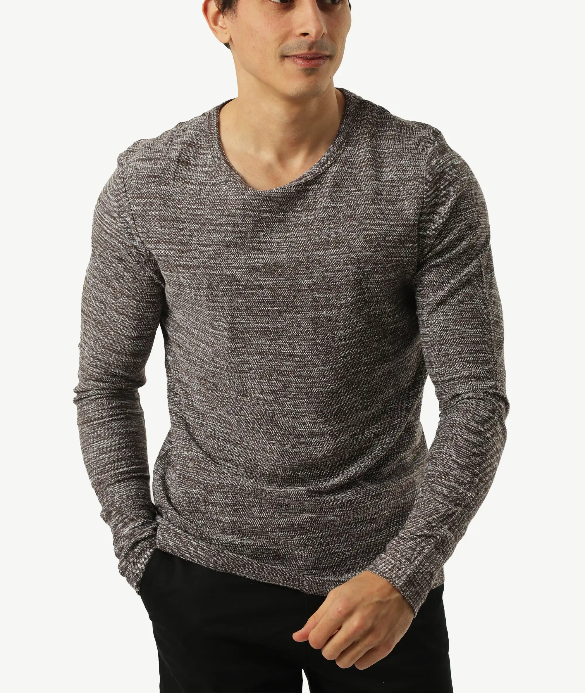 E-170030001-012_A Pull En Coton Coupe Ajusté – Image 1