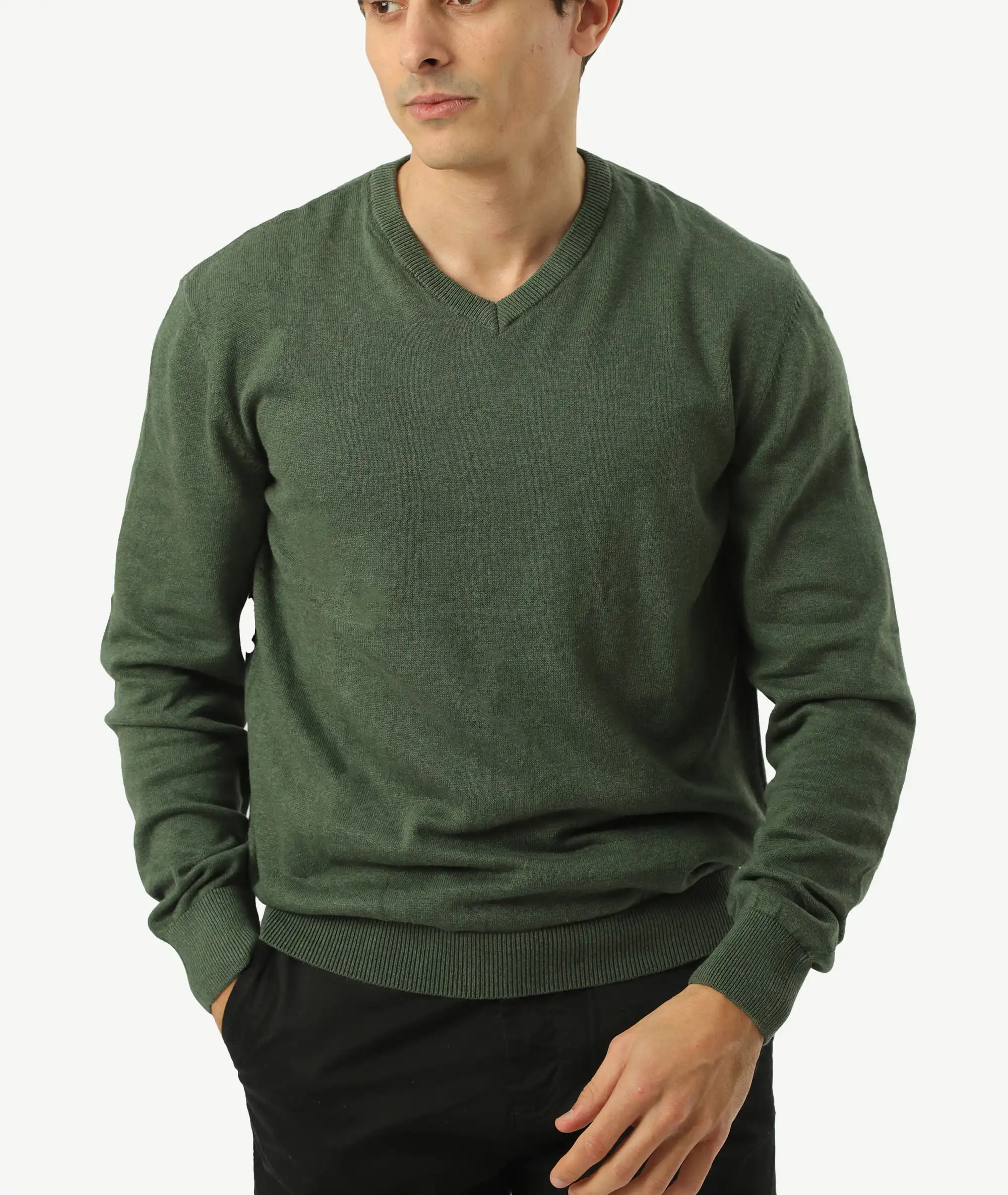 E-192021004-009_A Pull Col V ZARA Vert – Image 1