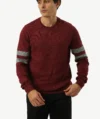 Pull Col Rond ZARA Grenat