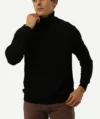 Pull Col Roulé ZARA Noir