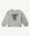 Sweatshirt NIKE Fille Gris