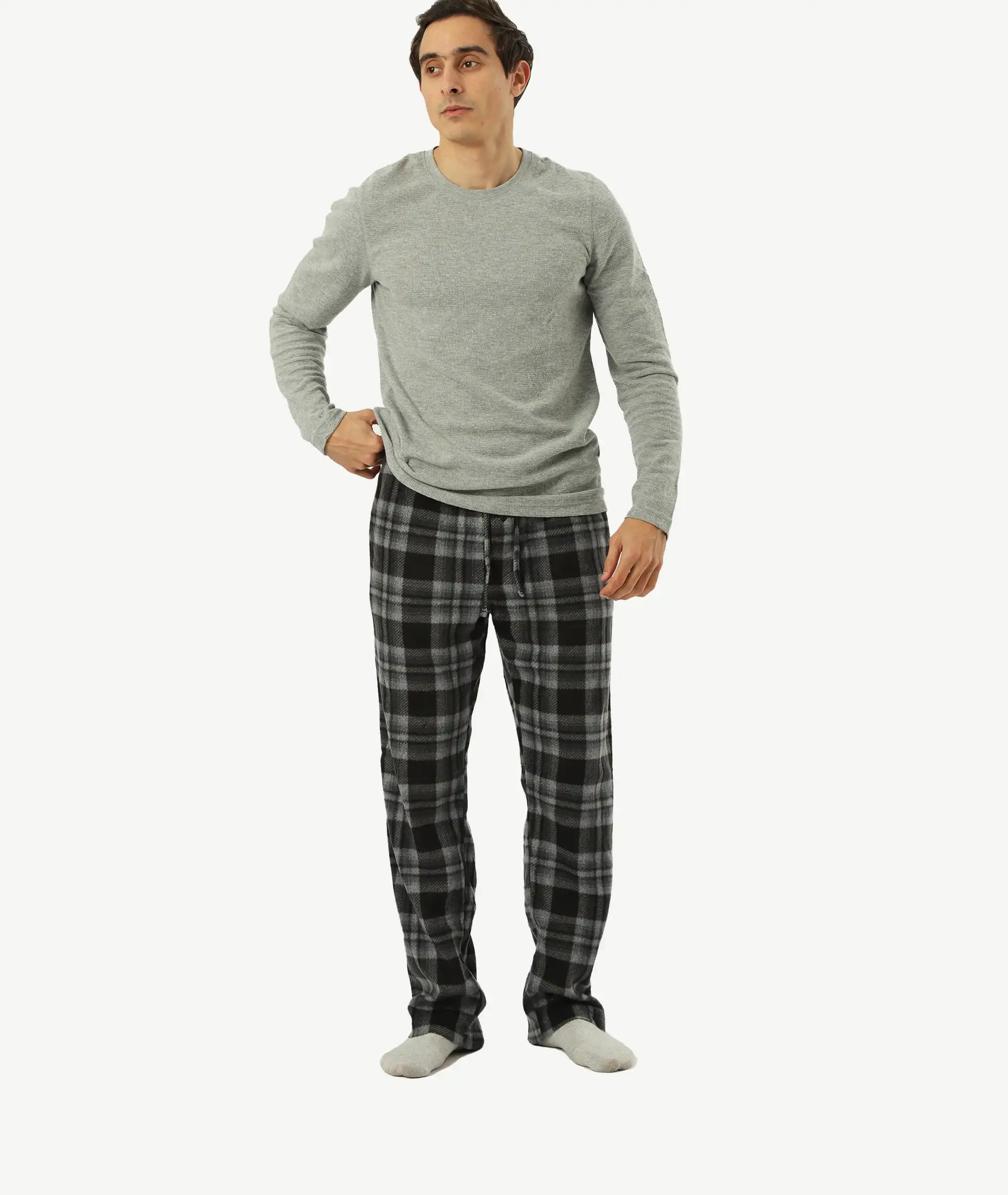 E-196022001-003_A Ensemble Pyjama HANES 2 Pièces Homme – Image 1