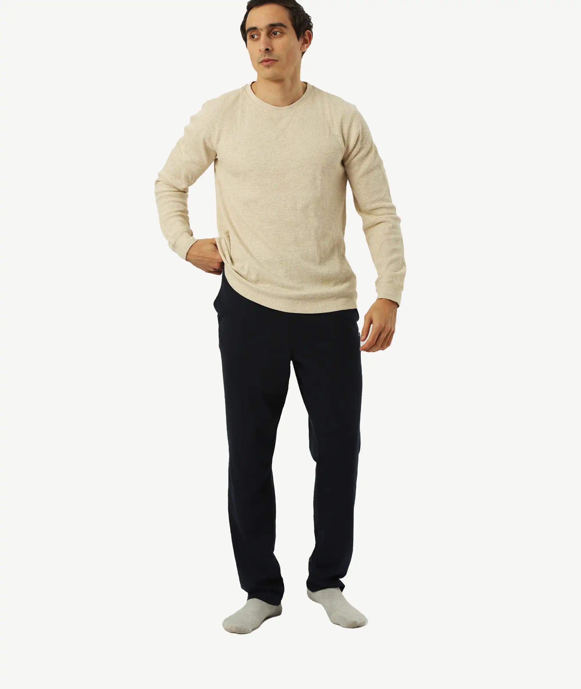 E-204022001-012_A Ensemble Pyjama GEORGE Homme Beige – Image 1