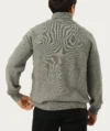 Pull Col Châle CHAPS Gris – Image 2