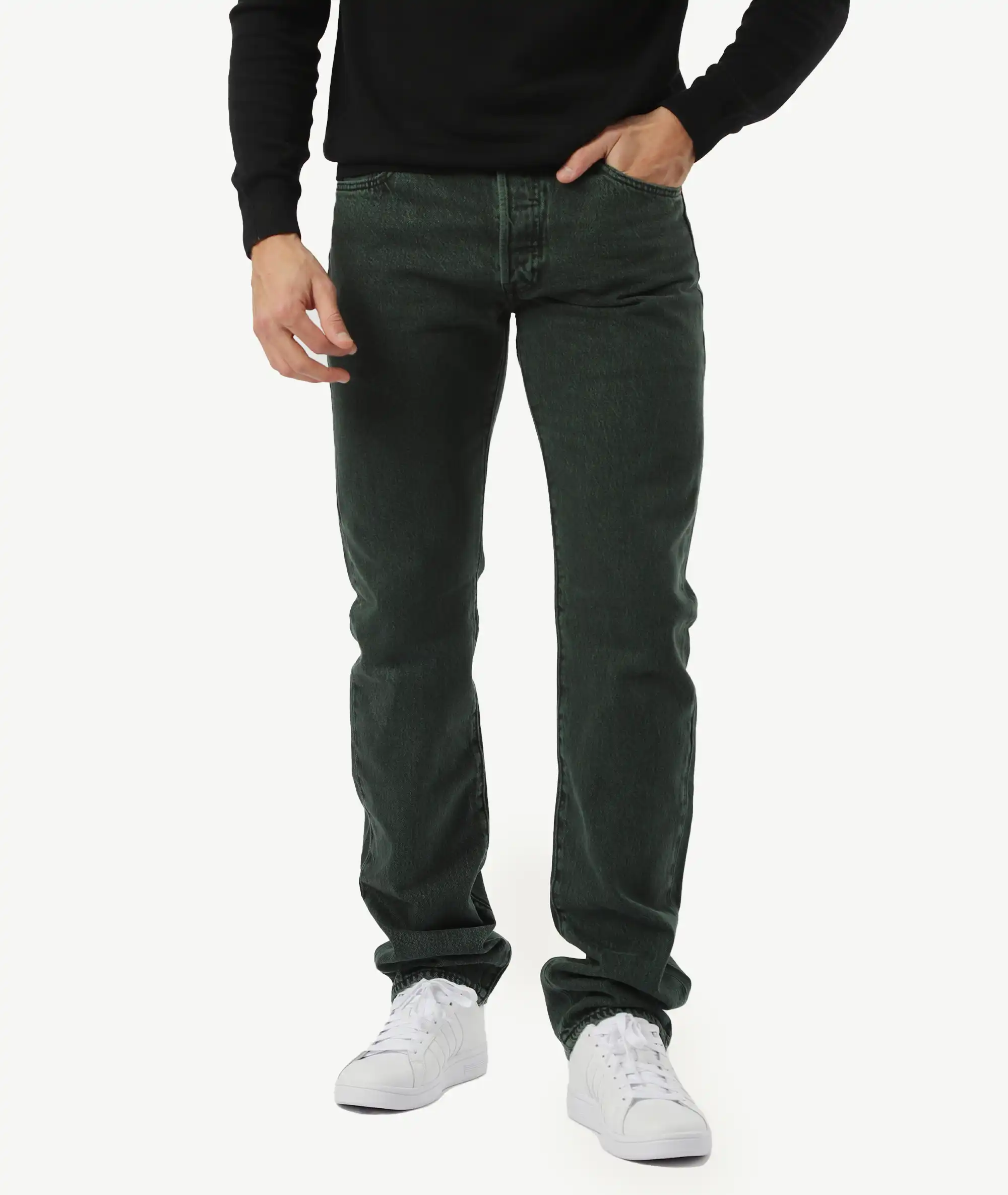 E-5013474_A Pantalon Jean Levis Vert bouteille – Image 1