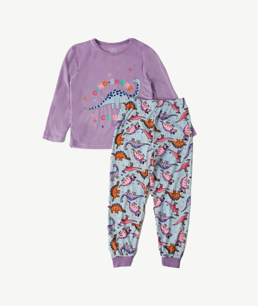 Pyjama en velours dinosaure
