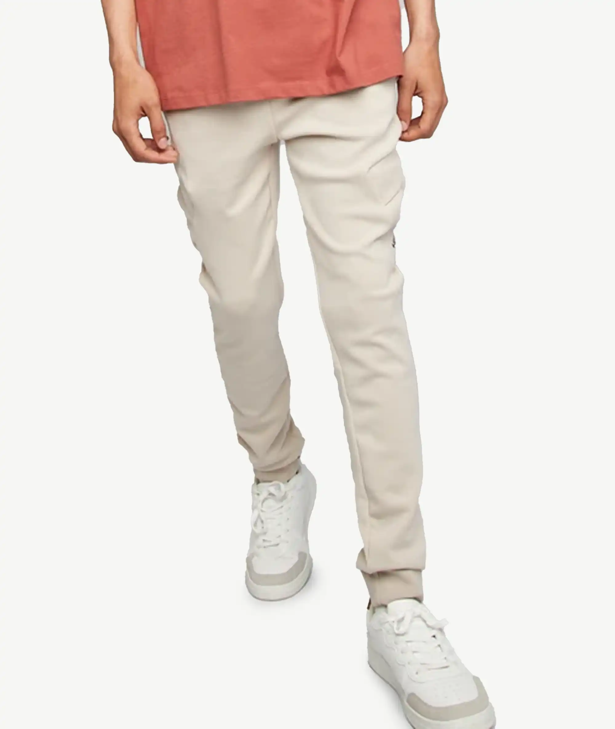 E-BYA08_A Bas Joggings KIABI Blanc cassé – Image 1