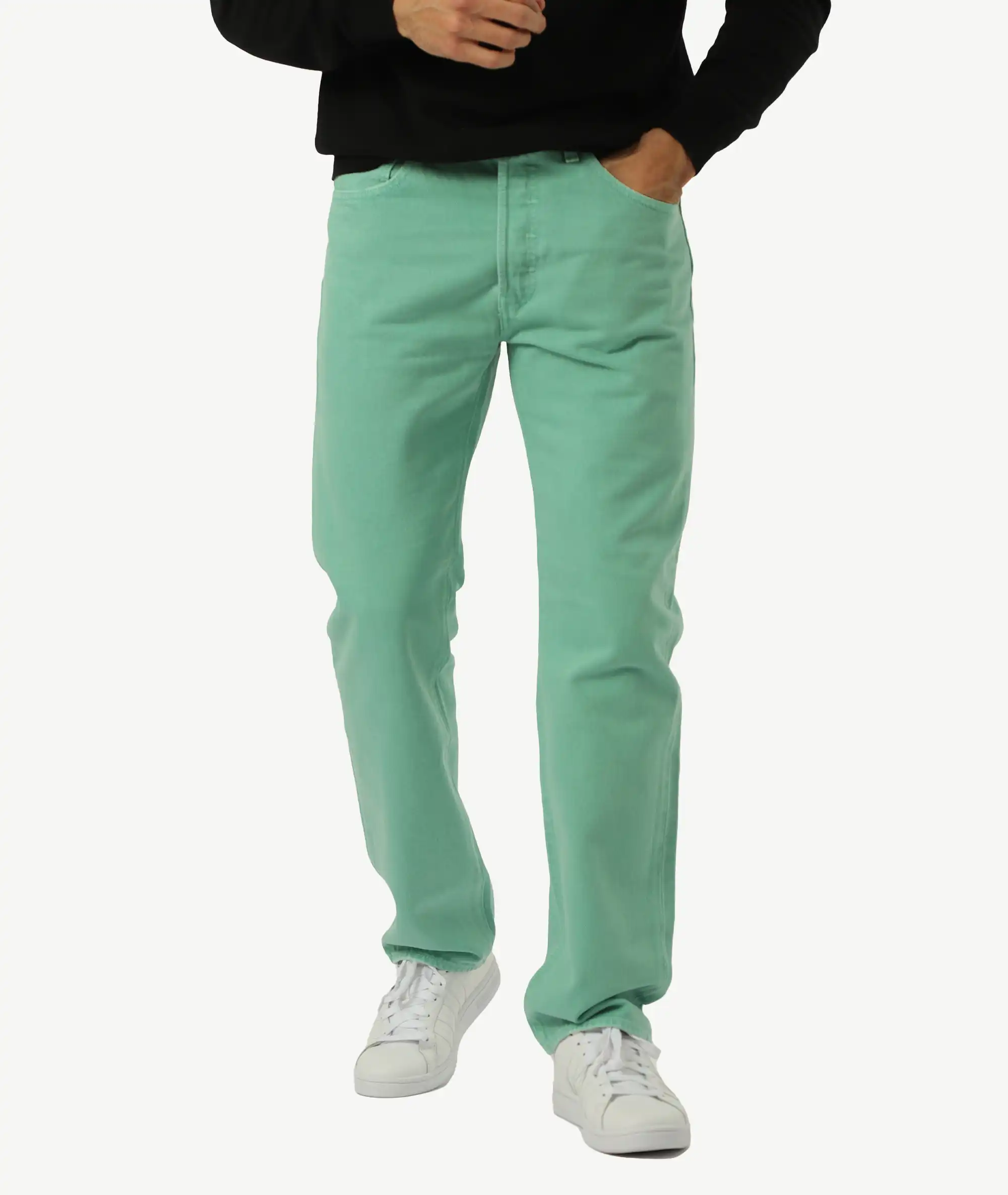 E-LE2210044-K17_A Pantalon Jean Levis Vert d eau – Image 1