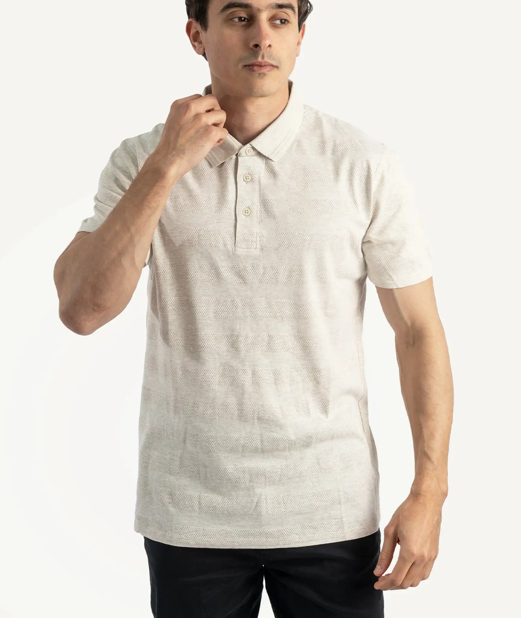 E-114020001-012_A Polos Celio Basique Beige – Image 1