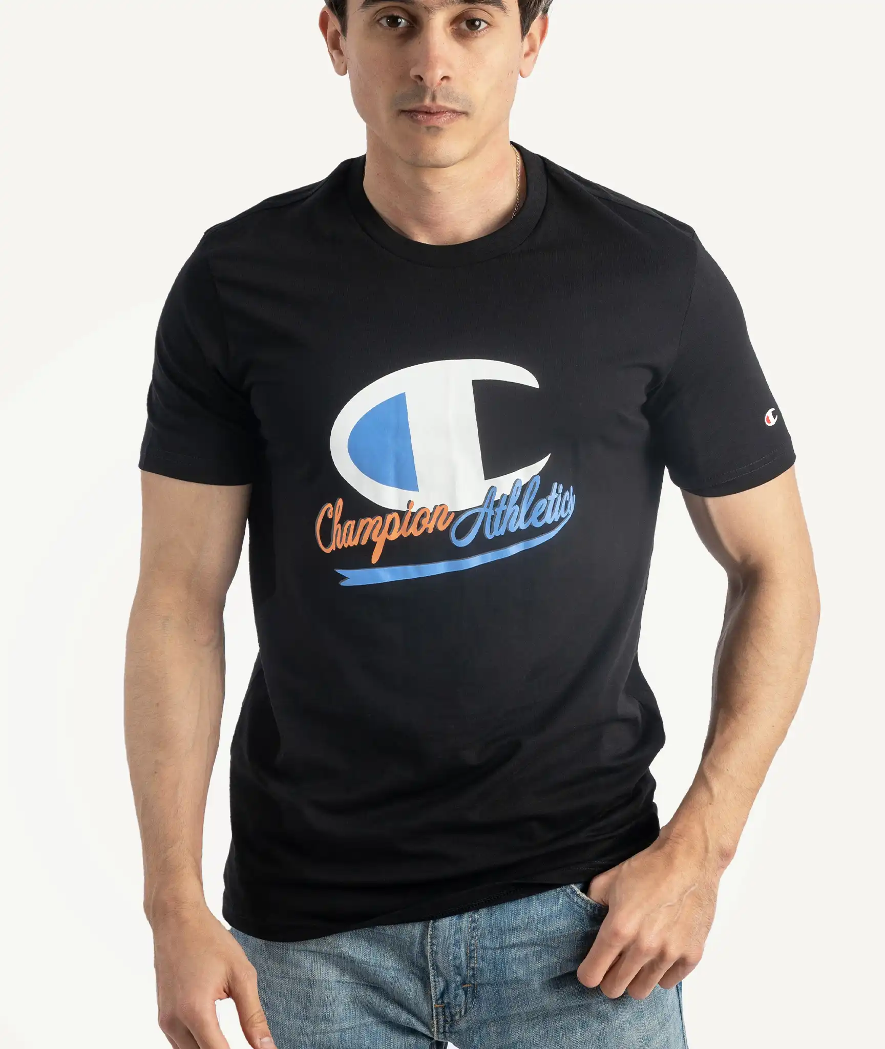 E-115034013-003_A T-Shirts CHAMPION Noir – Image 1