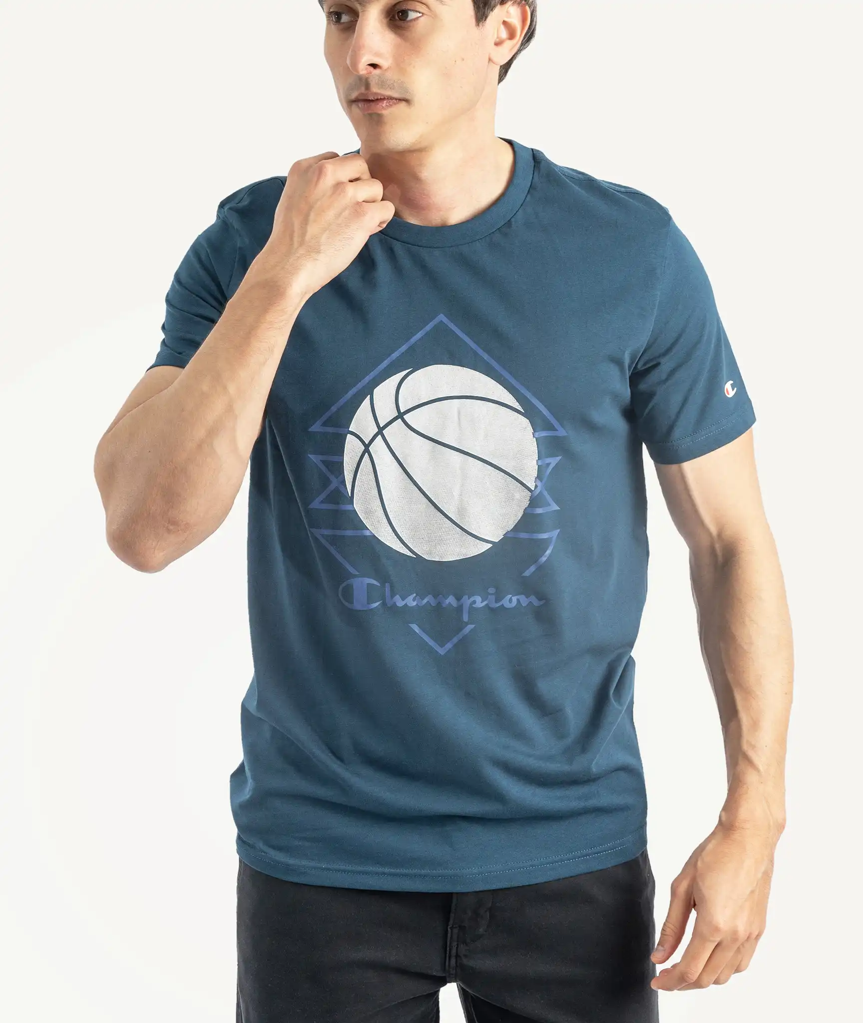 E-115034019-006_A T-Shirts CHAMPION Bleu – Image 1
