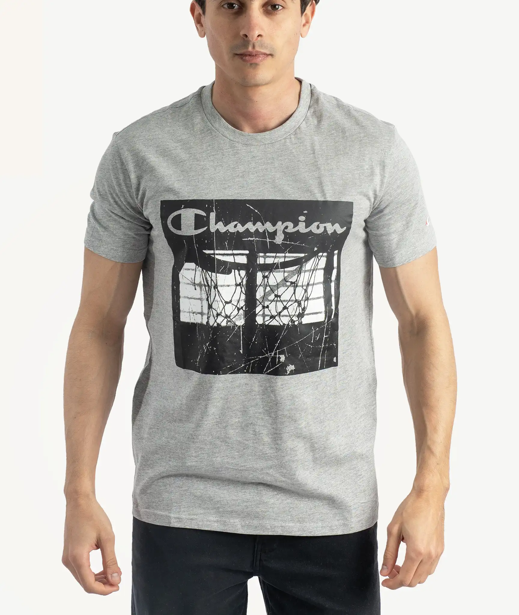 E-115034027-008_A T-Shirts CHAMPION Gris Chiné – Image 1