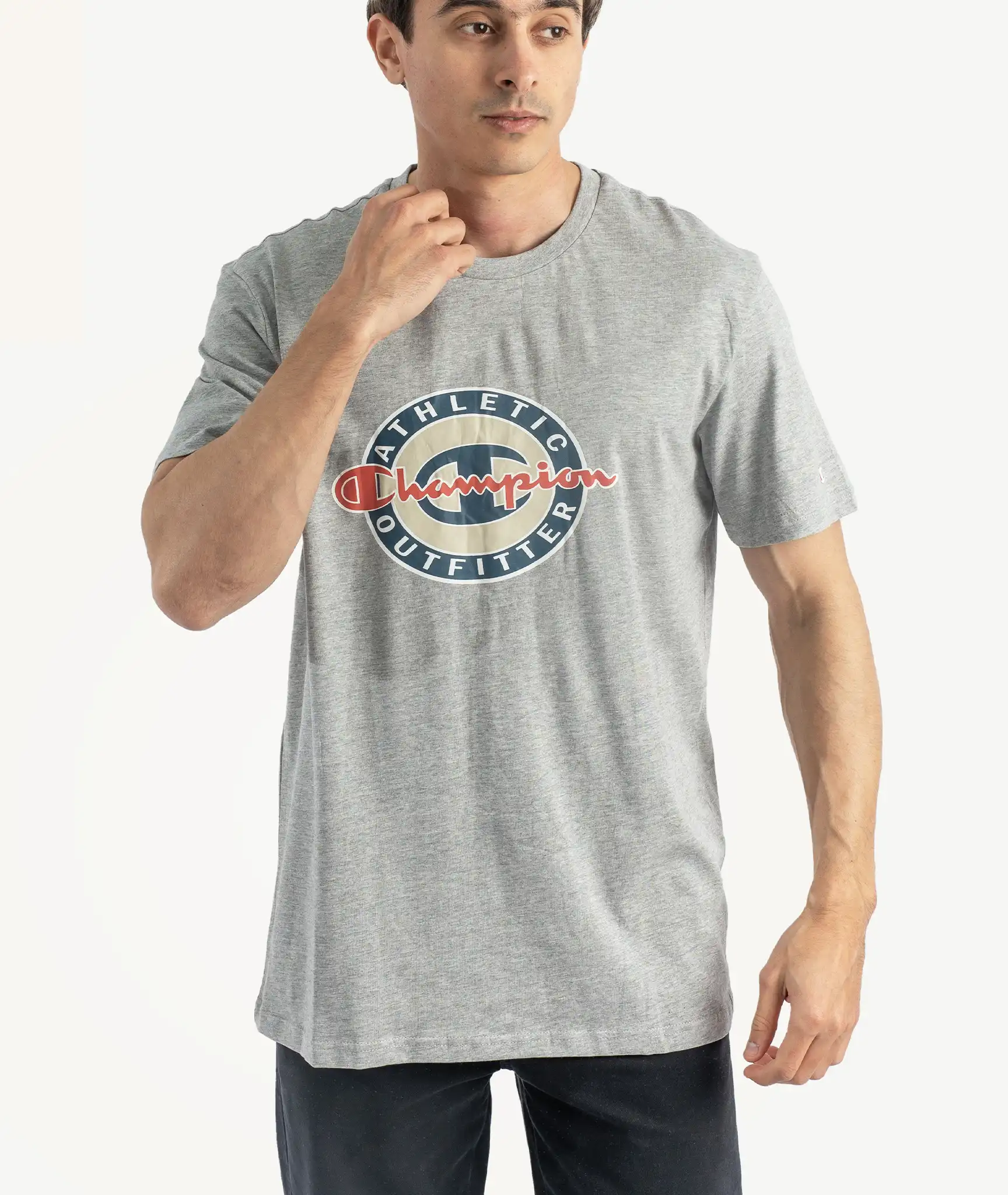 E-115034031-008_A T-Shirts CHAMPION Gris Chiné – Image 1