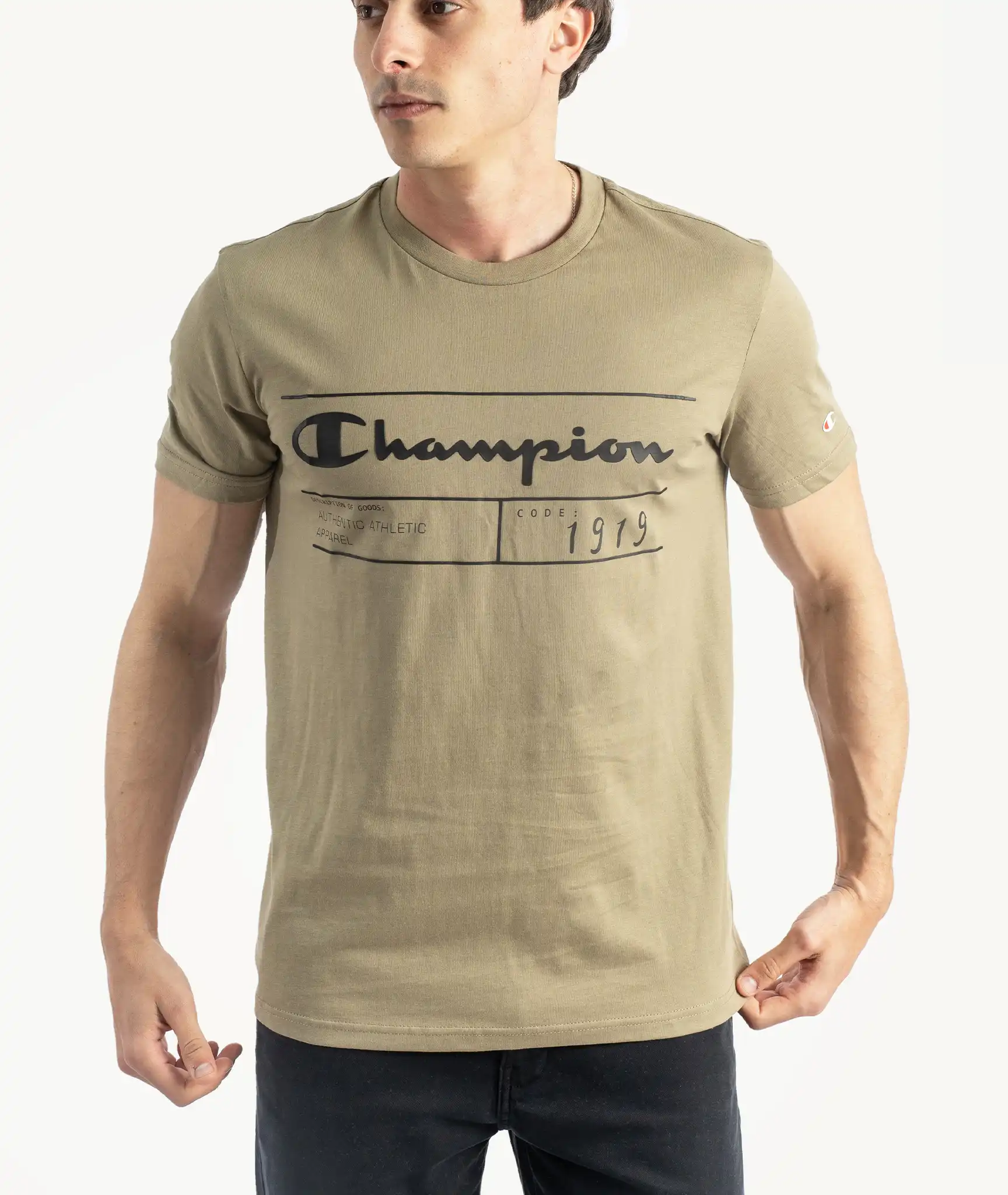E-115034037-009_A T-Shirts CHAMPION Vert – Image 1