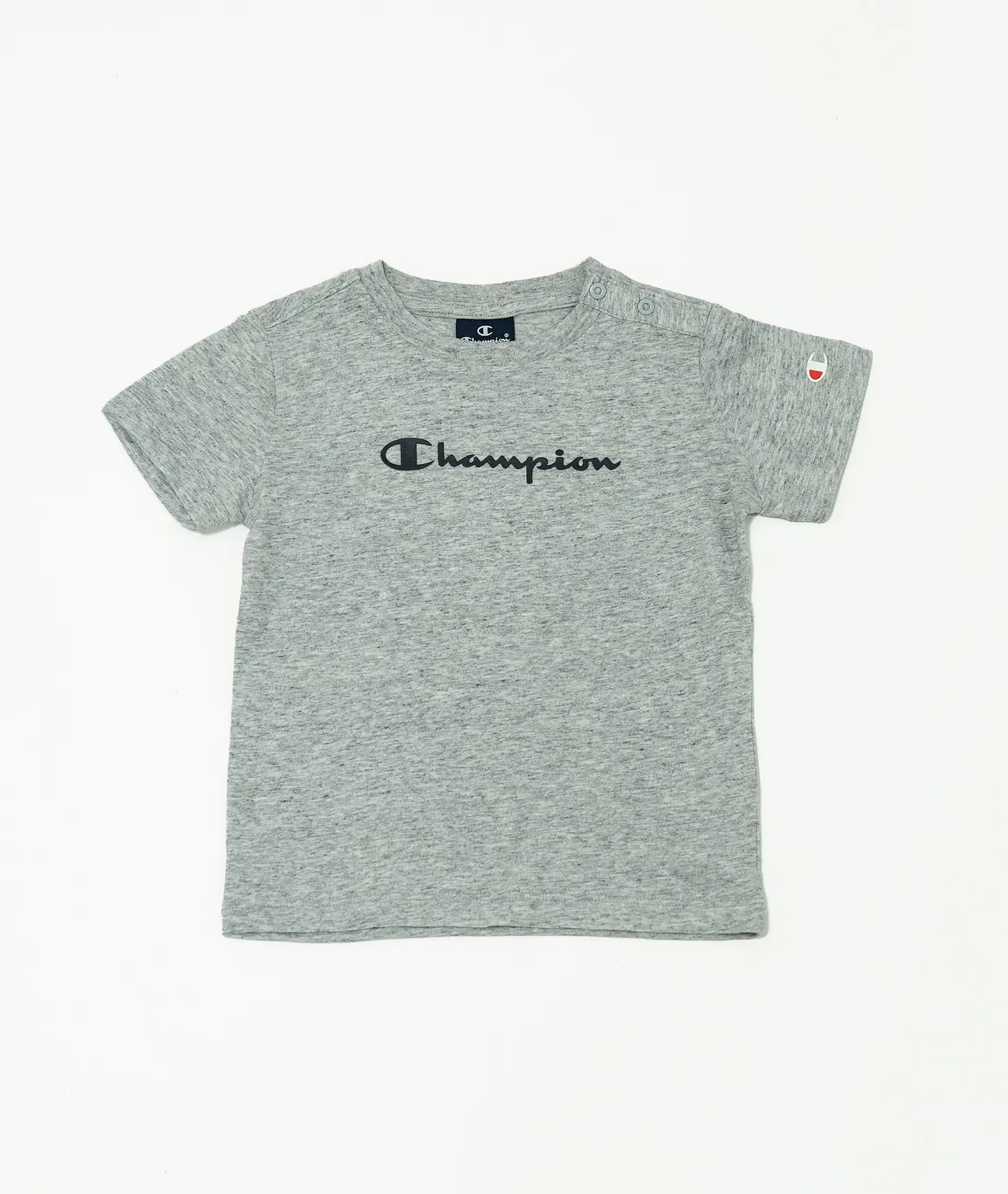 E-115034042-008_A T-Shirts CHAMPION Enfant Gris Chiné – Image 1