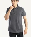 Polos  ID Basique Gris Foncé