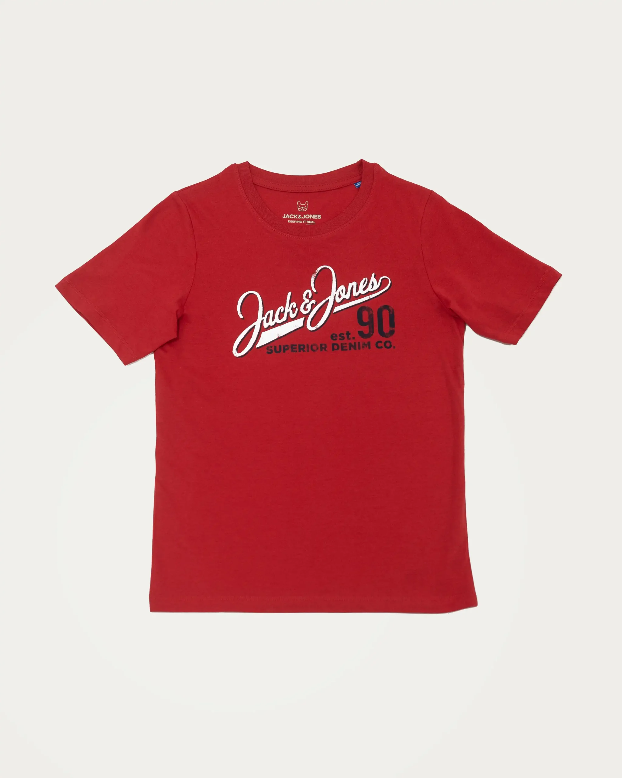 E-140034021-004_A T-Shirts Imprimé JACK&JONES enfant Rouge – Image 1