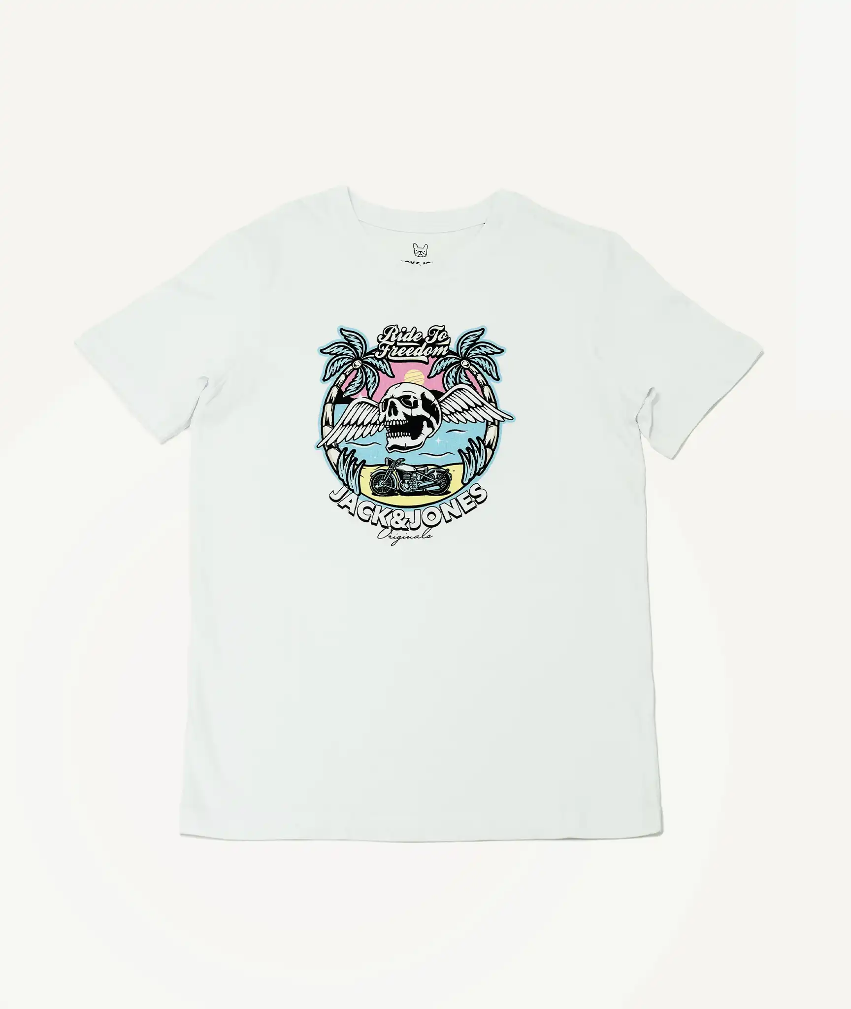 E-140034031-002_A T-Shirts Imprimé JACK&JONES enfant Blanc – Image 1