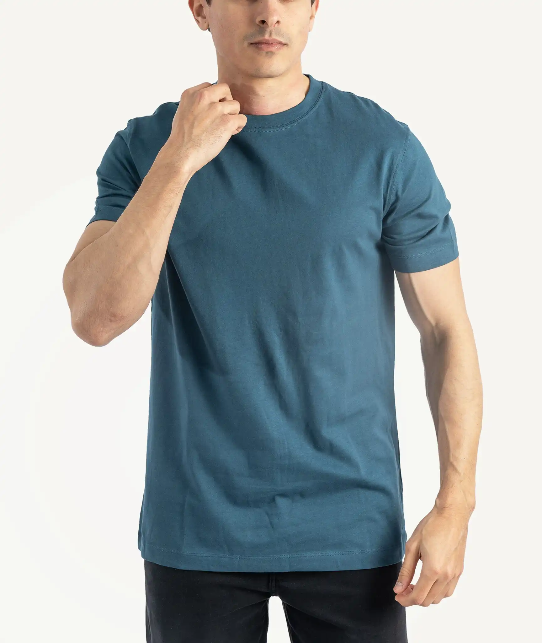 E-143034018-006_A T-Shirts Jules Basique Bleu – Image 1