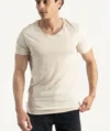T-Shirts Selected Basique Beige