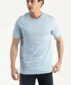 T-Shirts Selected Basique Bleu Ciel