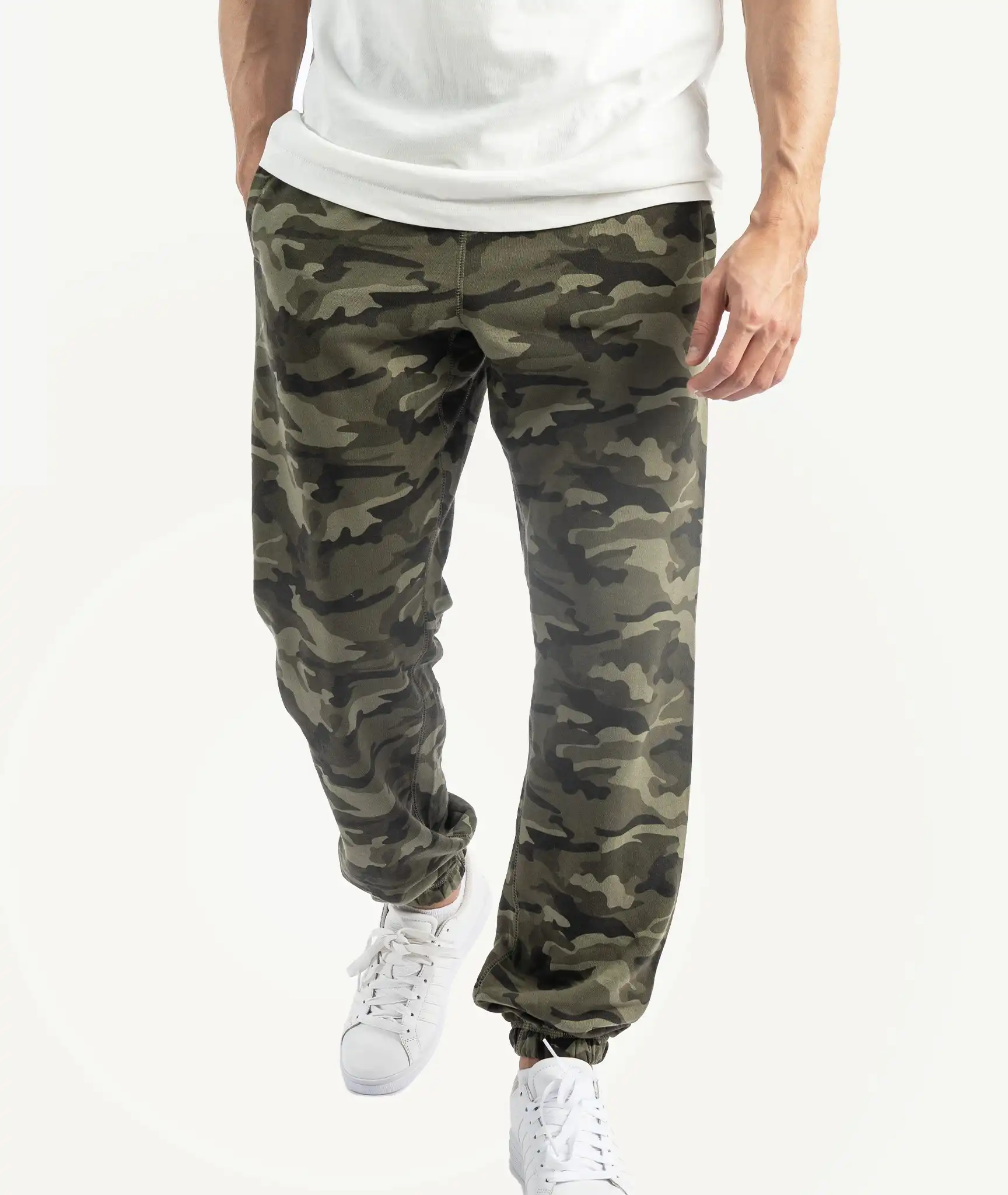 E-197015001-009_A Bas Jogging George Vert Militaire – Image 1