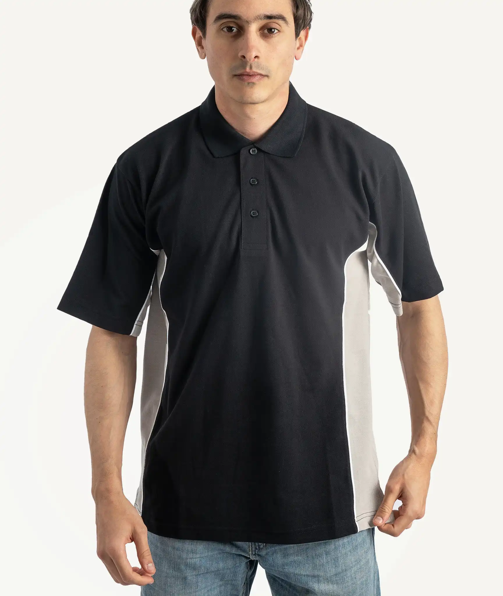 E-207020003-003_A Polos Kustom Kit Noir, Gris – Image 1