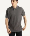 Polos  RUSSELL Basique Gris Foncé