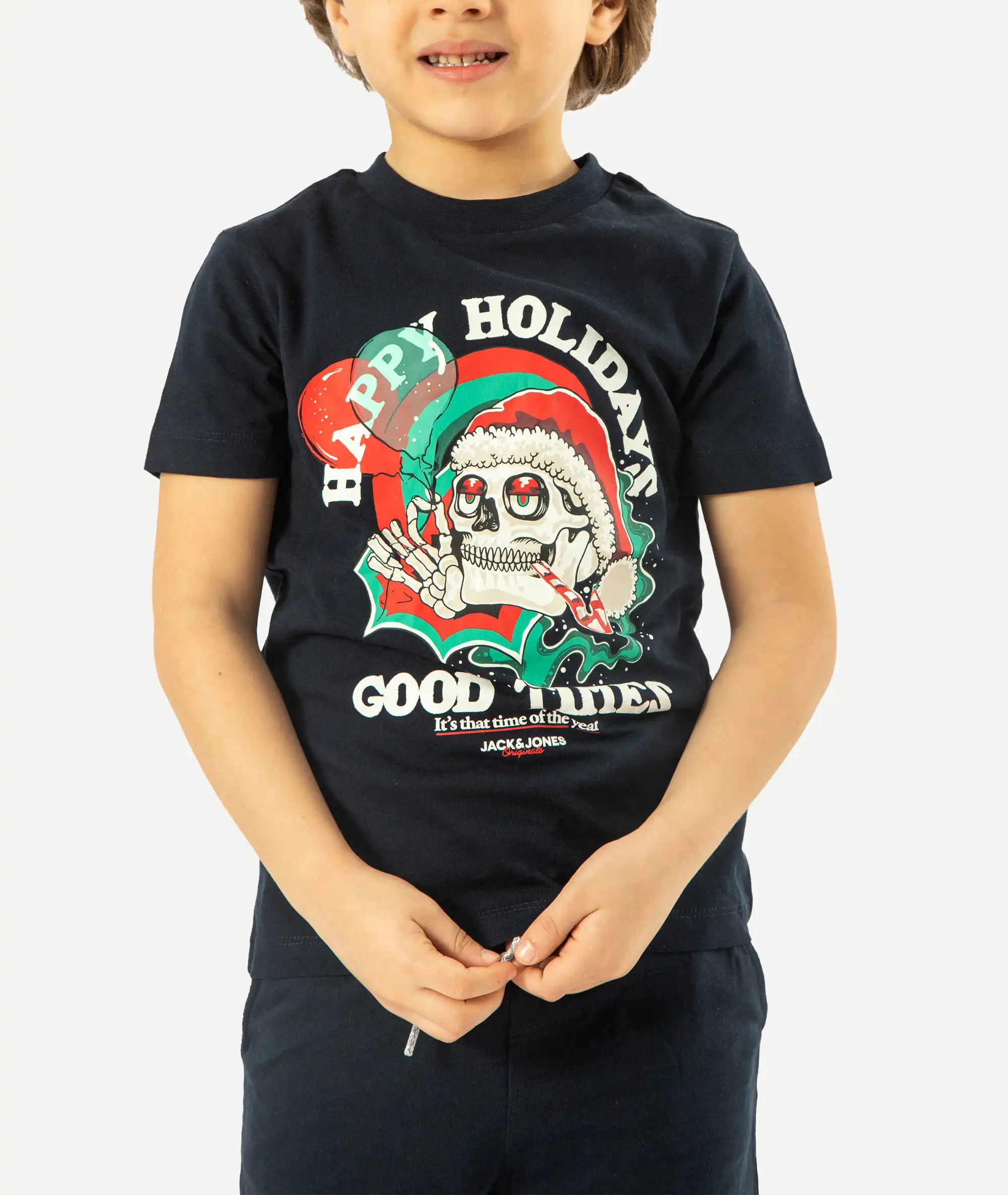 E-140034002-006_A T-Shirts Imprimé JACK&JONES enfant Bleu Nuit – Image 1
