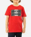 T-Shirts Imprimé JACK&JONES enfant Rouge