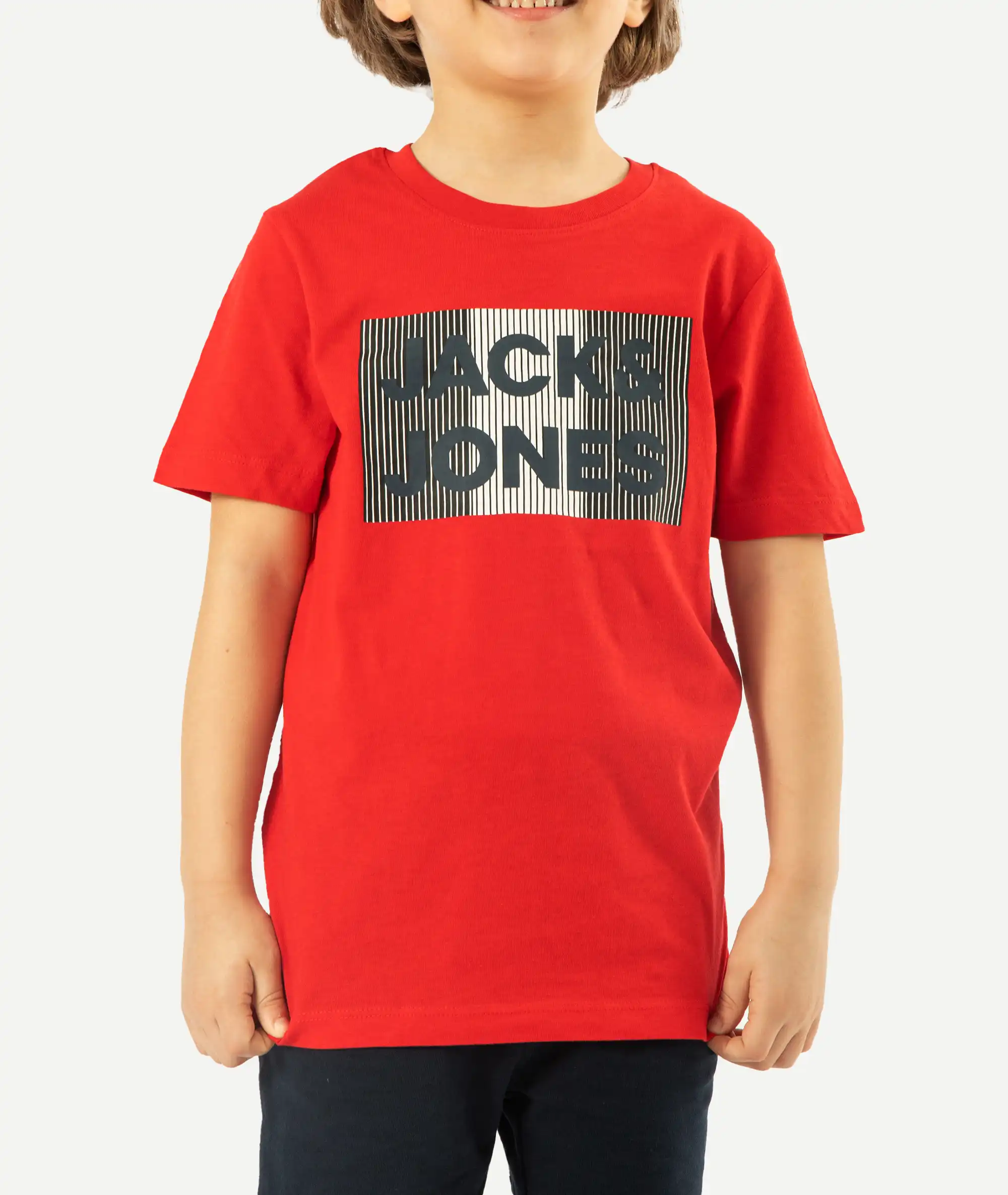 E-140034011-004_A T-Shirts Imprimé JACK&JONES enfant Rouge – Image 1