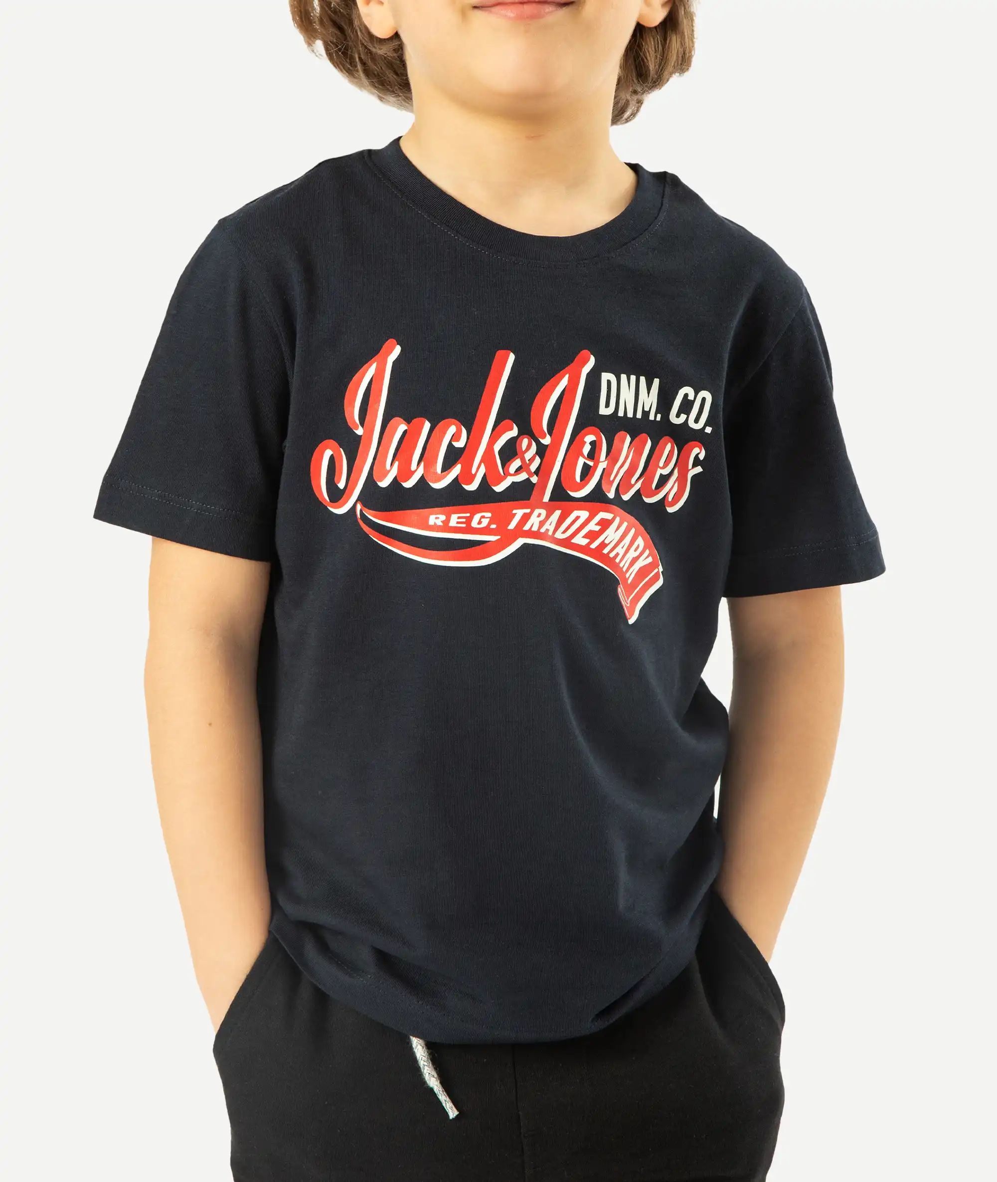 E-140034022-006_A T-Shirts Imprimé JACK&JONES enfant Bleu Nuit – Image 1
