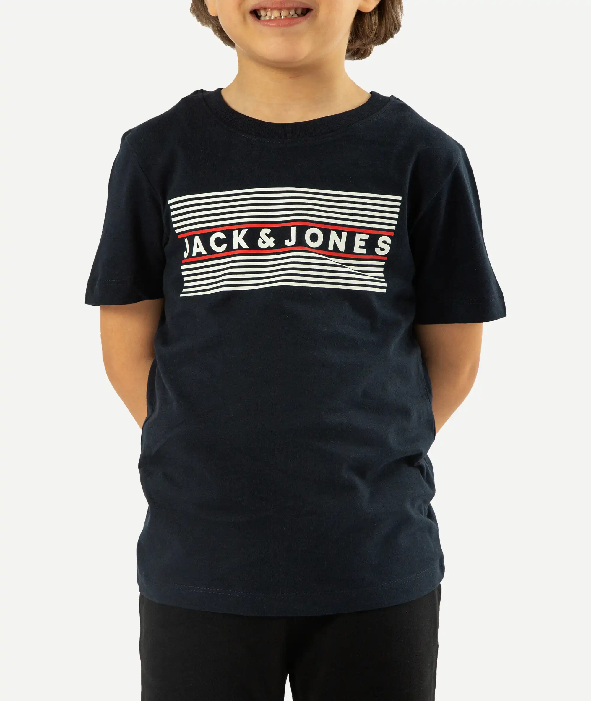 E-140034023-006_A T-Shirts Imprimé JACK&JONES enfant Bleu Nuit – Image 1