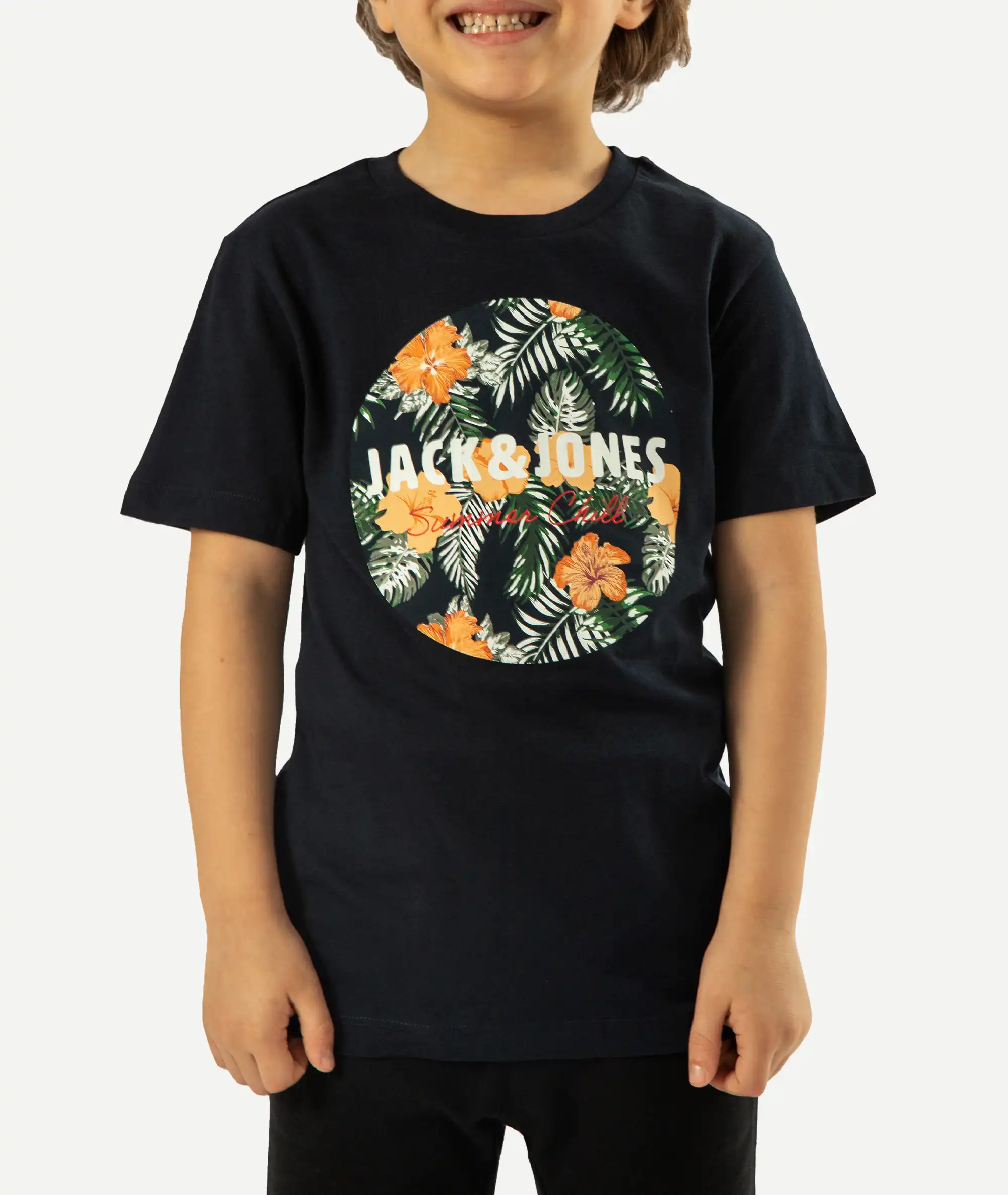 E-140034026-006_A T-Shirts Imprimé JACK&JONES enfant Bleu Nuit – Image 1