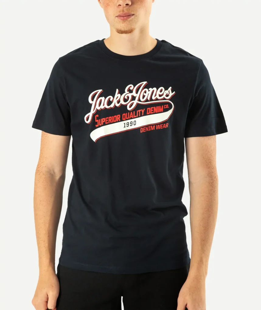 T-Shirts JACK&JONES Imprimé Bleu Nuit