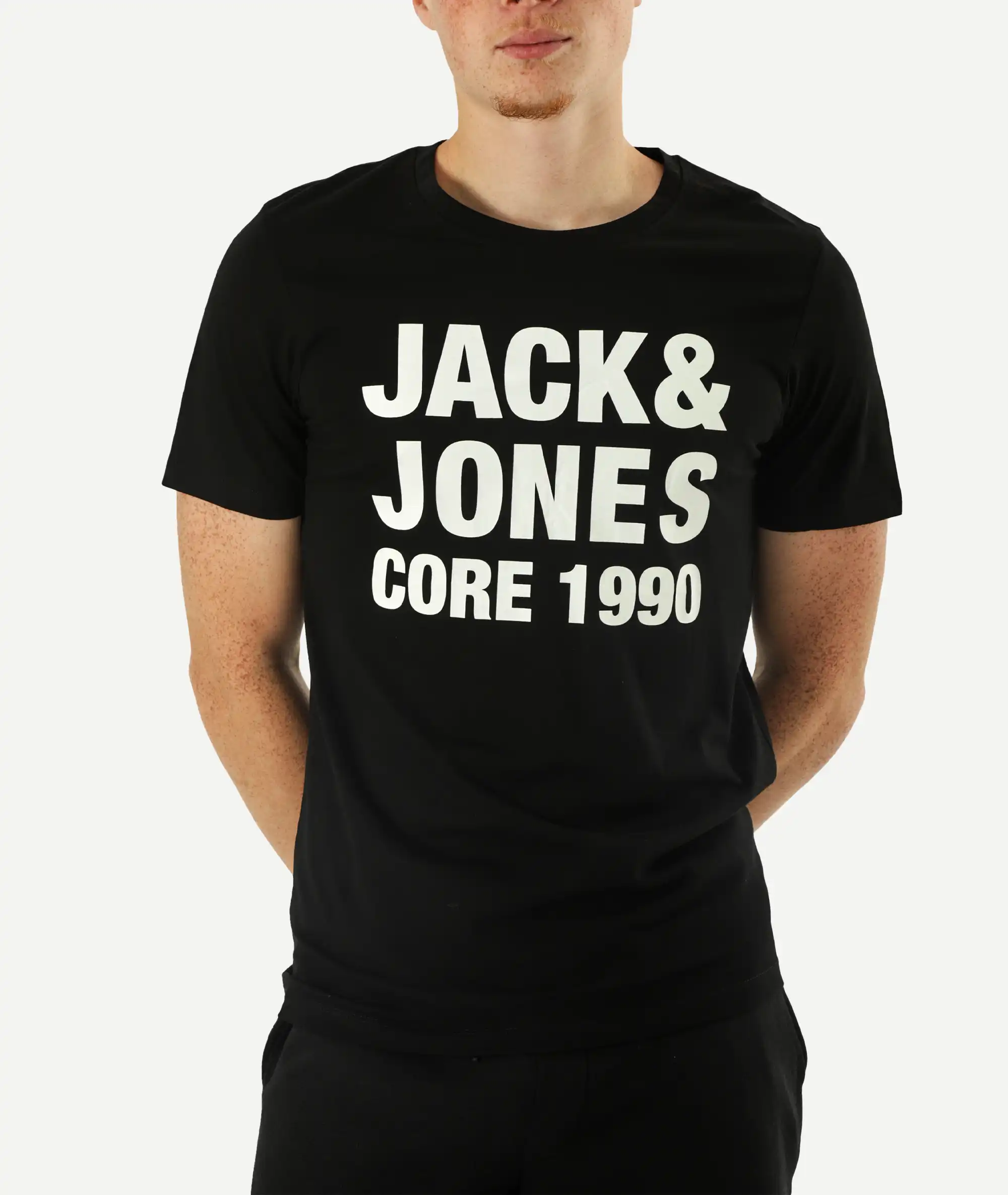E-140034037-003_A T-Shirts JACK&JONES Imprimé Noir – Image 1