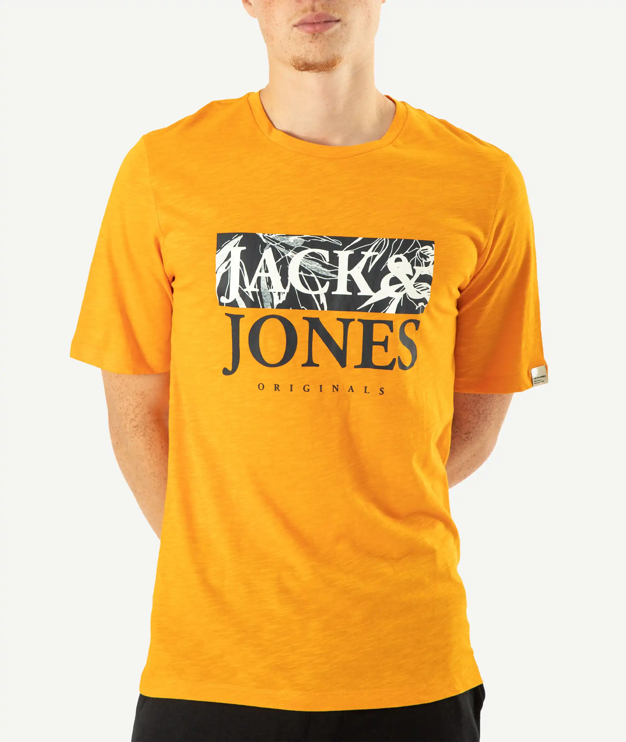 E-140034039-010_A T-Shirts JACK&JONES Imprimé Orange – Image 1