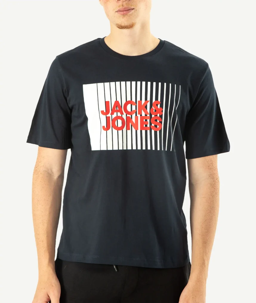 T-Shirts JACK&JONES Imprimé Bleu Nuit