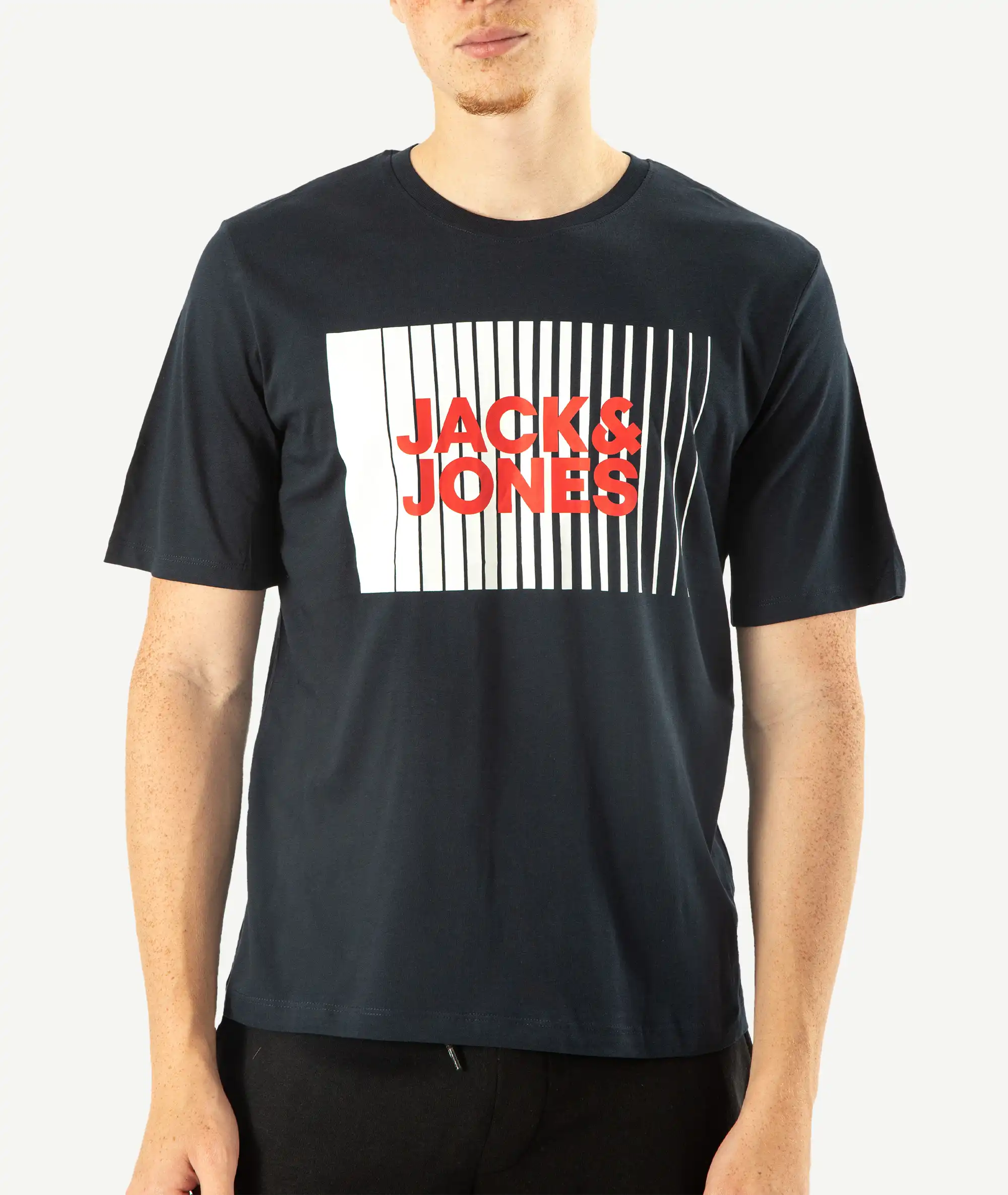 E-140034042-006_A T-Shirts JACK&JONES Imprimé Bleu Nuit – Image 1
