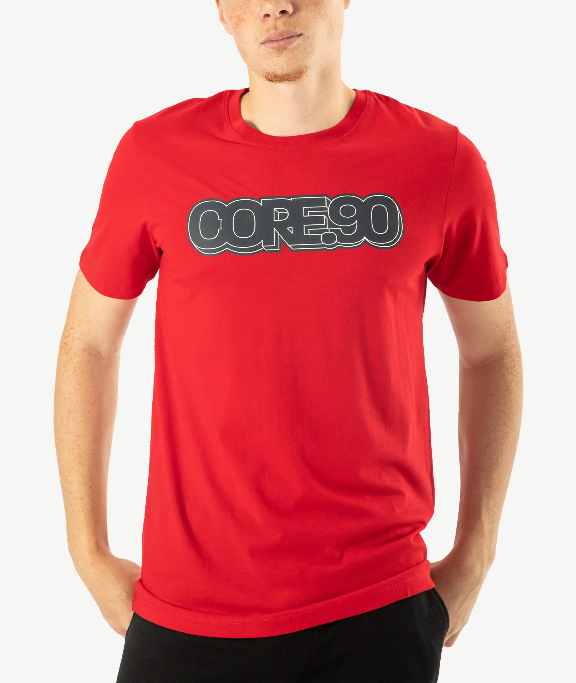 E-140034049-004_A T-Shirts JACK&JONES Imprimé Rouge – Image 1