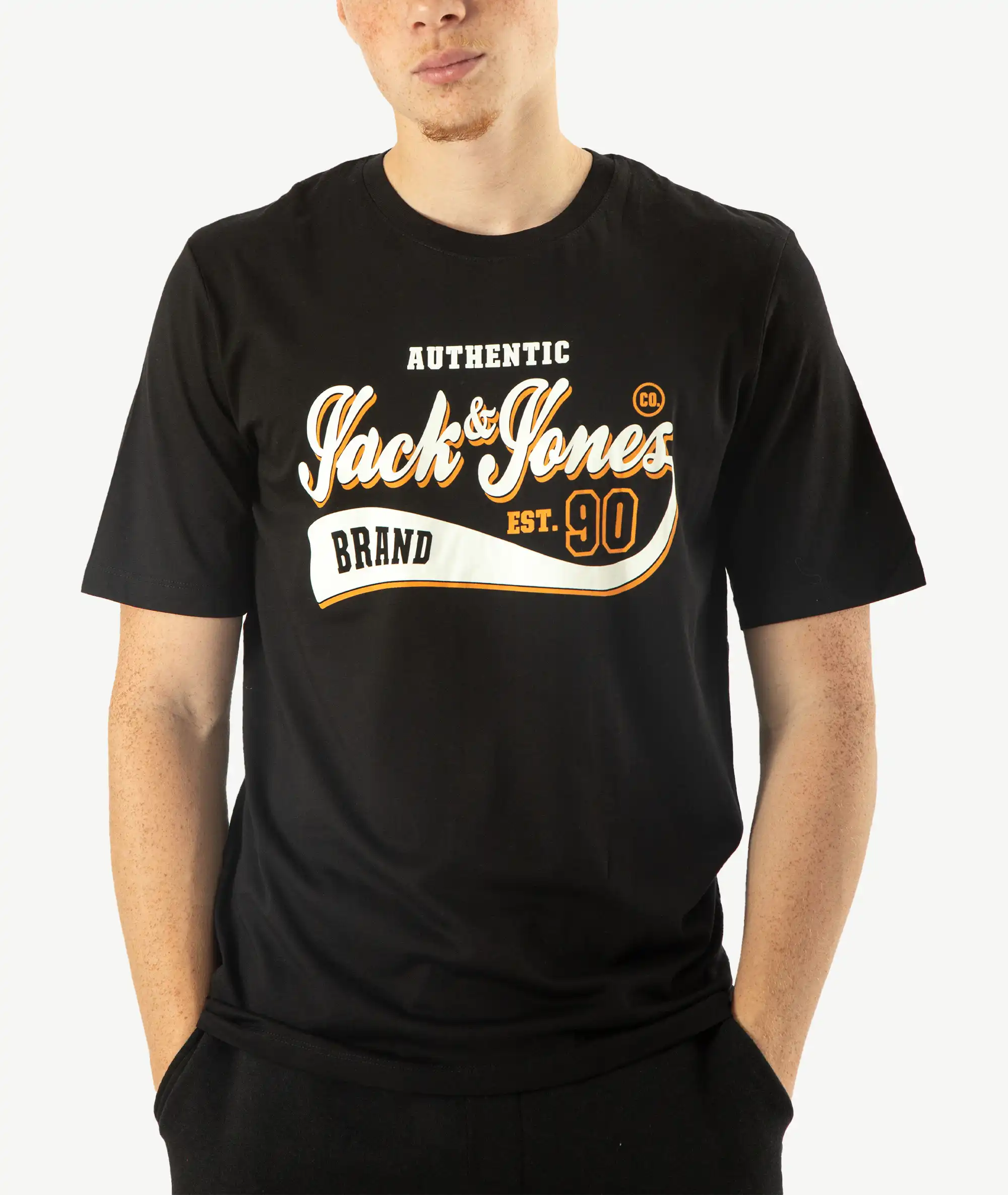 E-140034055-003_A T-Shirts JACK&JONES Imprimé Noir – Image 1