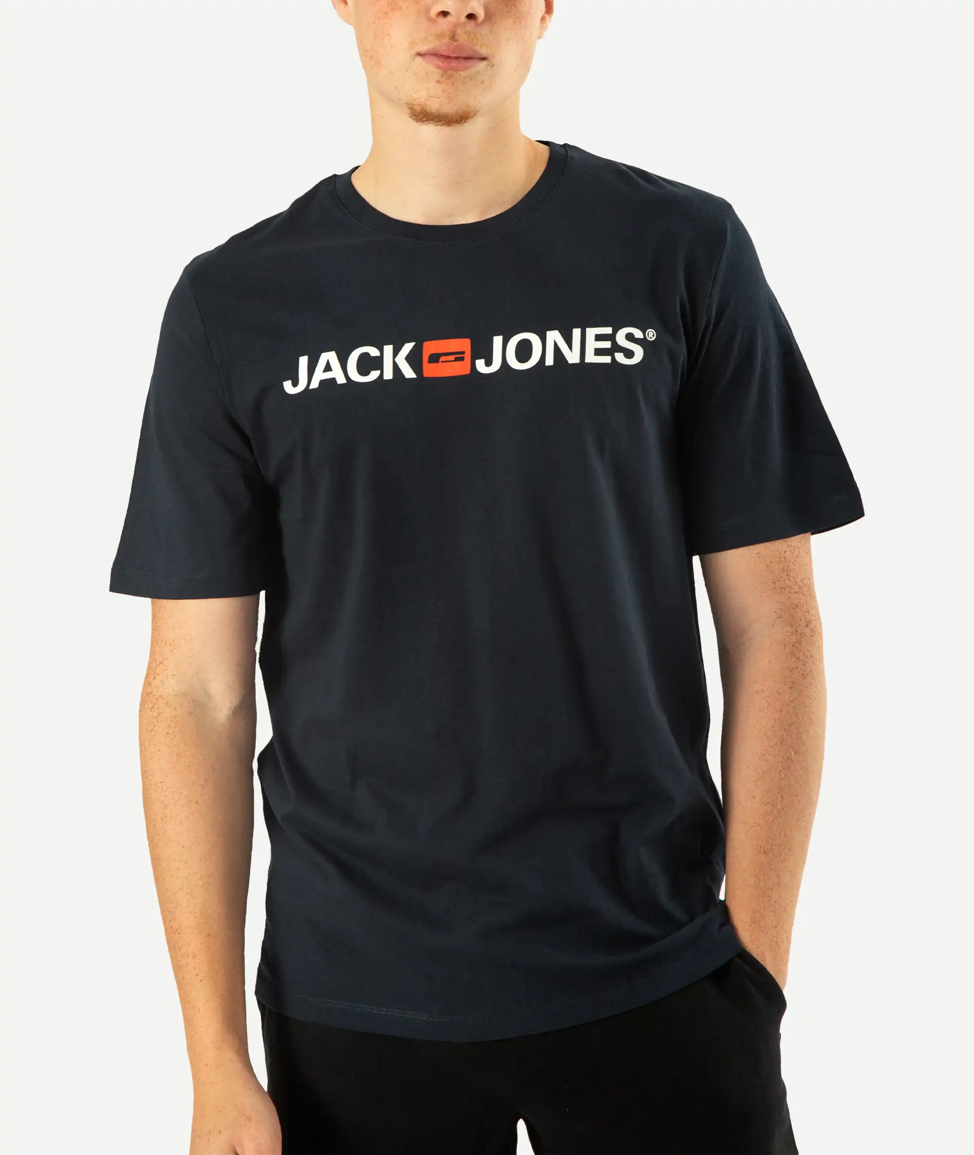 E-140034056-006_A T-Shirts JACK&JONES Imprimé Bleu Nuit – Image 1